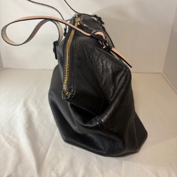 Kate Spade New York Waverly St. Drew Satchel 12x18" Black bag w/ White/Pink - Picture 3 of 14